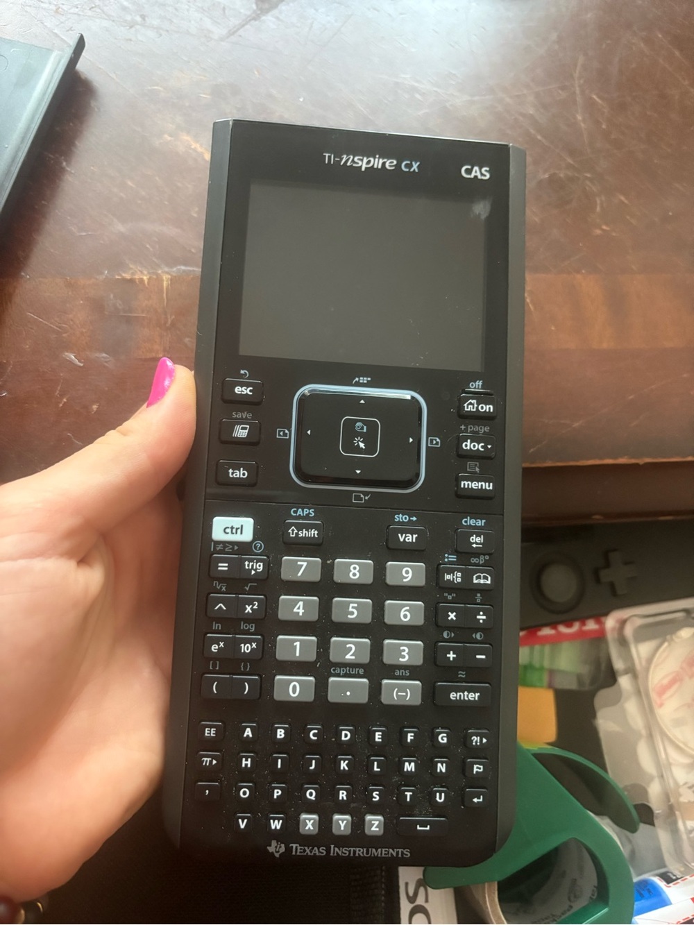 Jette Black TI-Nspire CX CAS Style Graphing Calculator